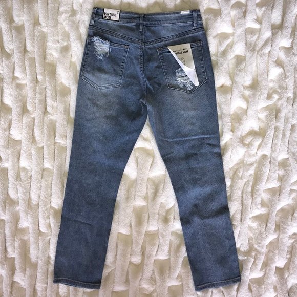Almost Famous Jeans, Vintage Mom, Sz 7, Distressed - Picture 9 of 16